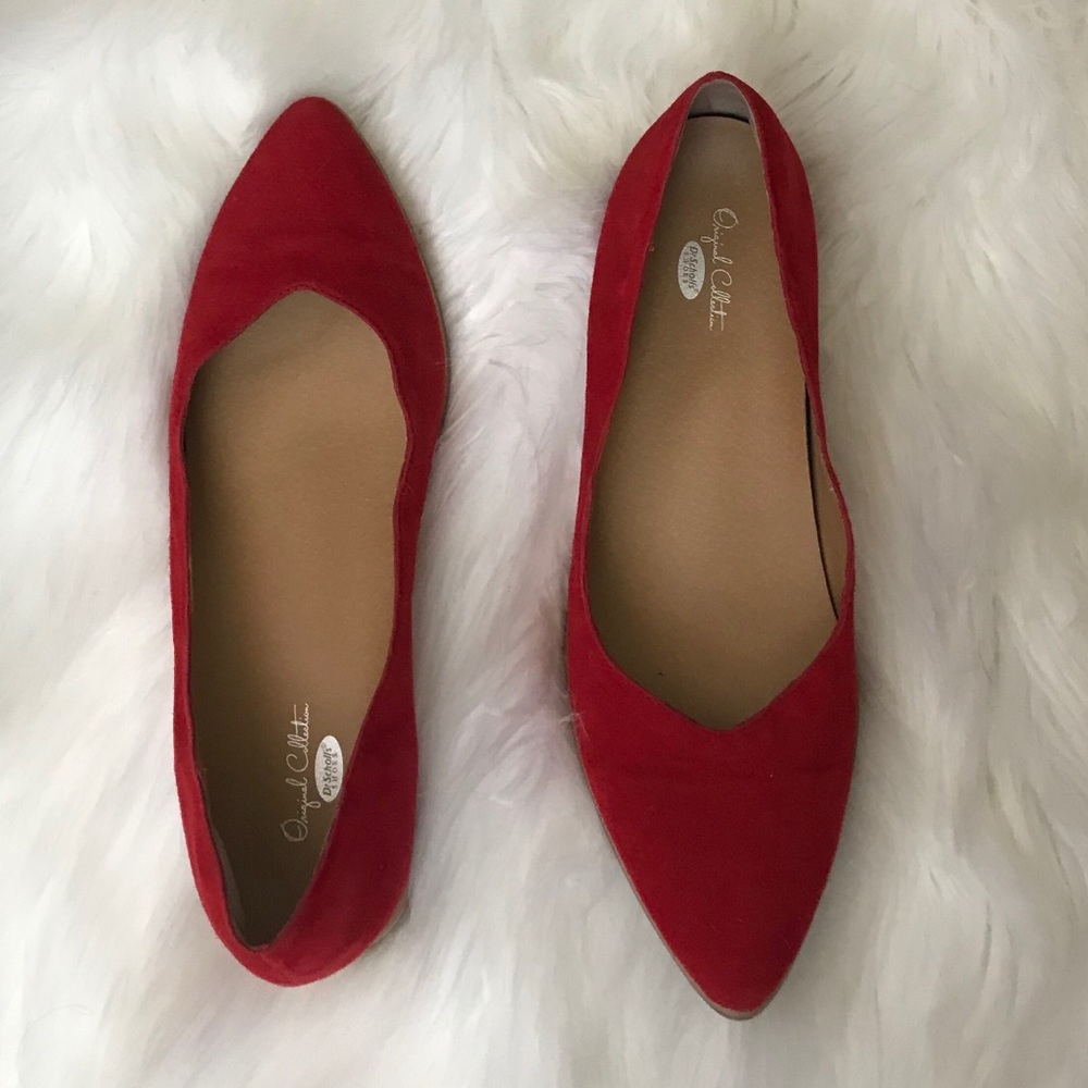 Dr. Scrolls Flair Samba Red Flats